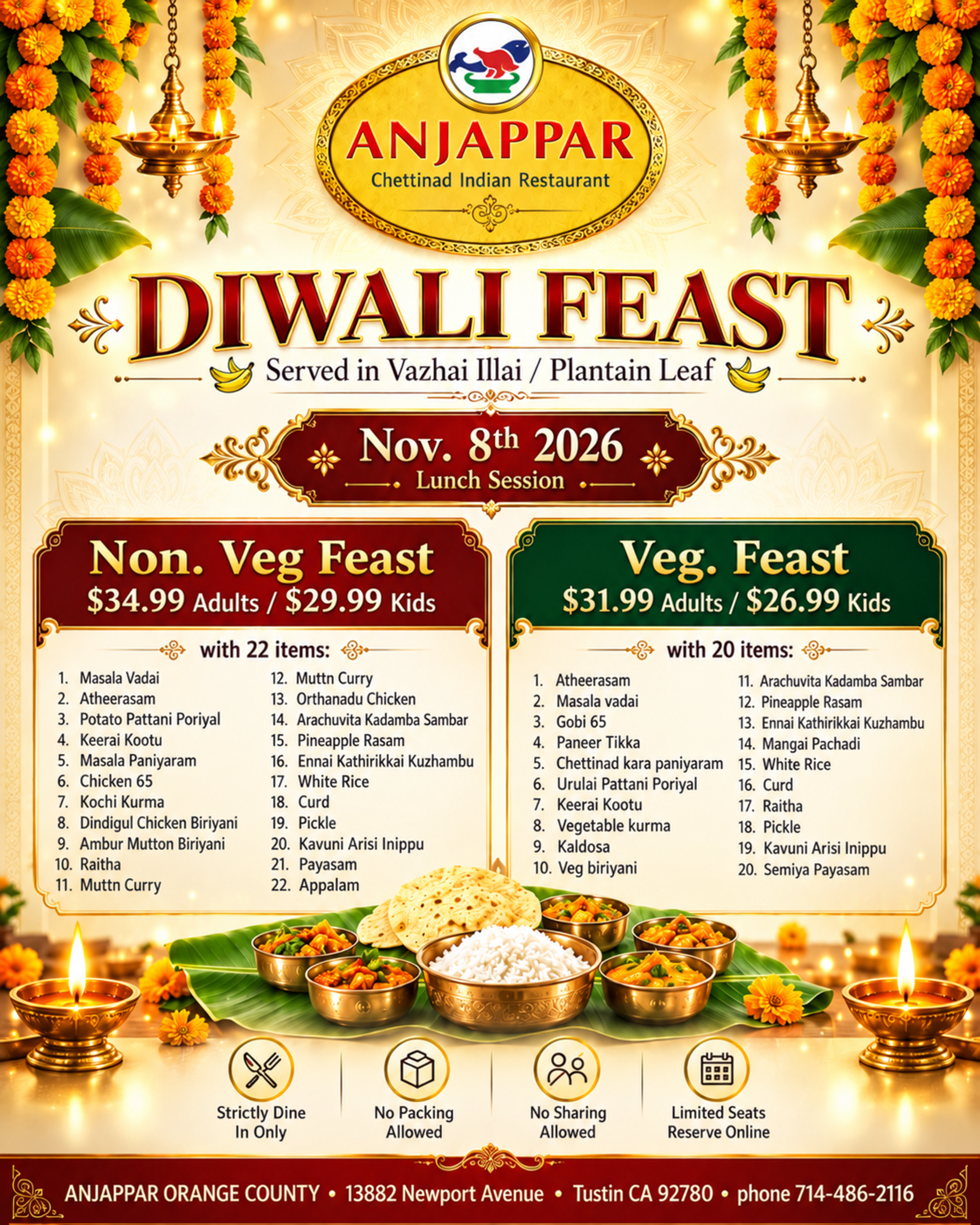Diwali Feast 2026