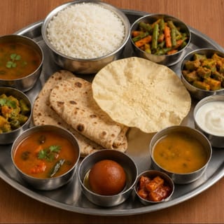 Anjappar Vegetarian Thali