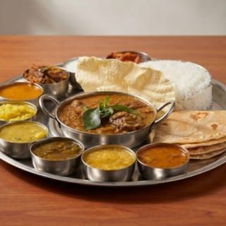 Anjappar Goat Thali