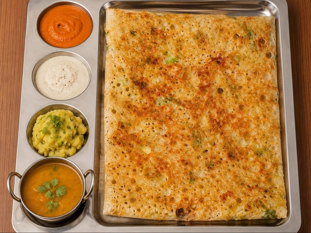 Onion Rava Dosa.