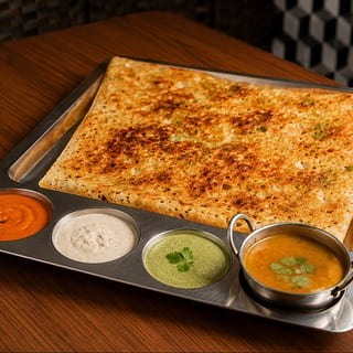 Onion Rava Masala Dosa