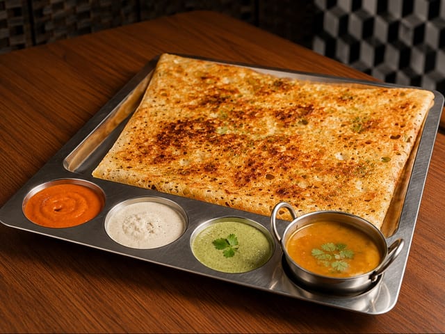 Onion Rava Masala Dosa.