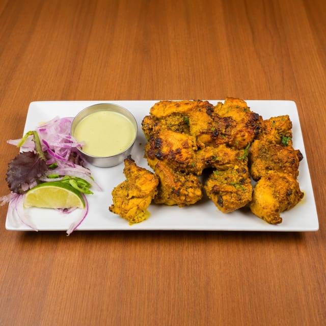 *Chicken Garlic Kebab.