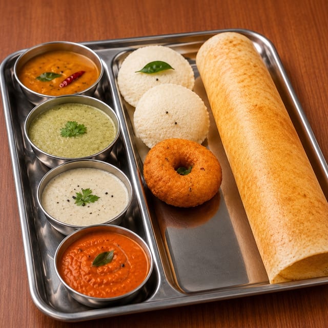 Idli (2) /Vadai (1) /Mini Dosa (1).