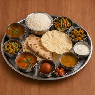 Anjappar Vegetarian Thali